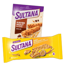 Sultana fruitbiscuit*, havermoutsticks of knappers